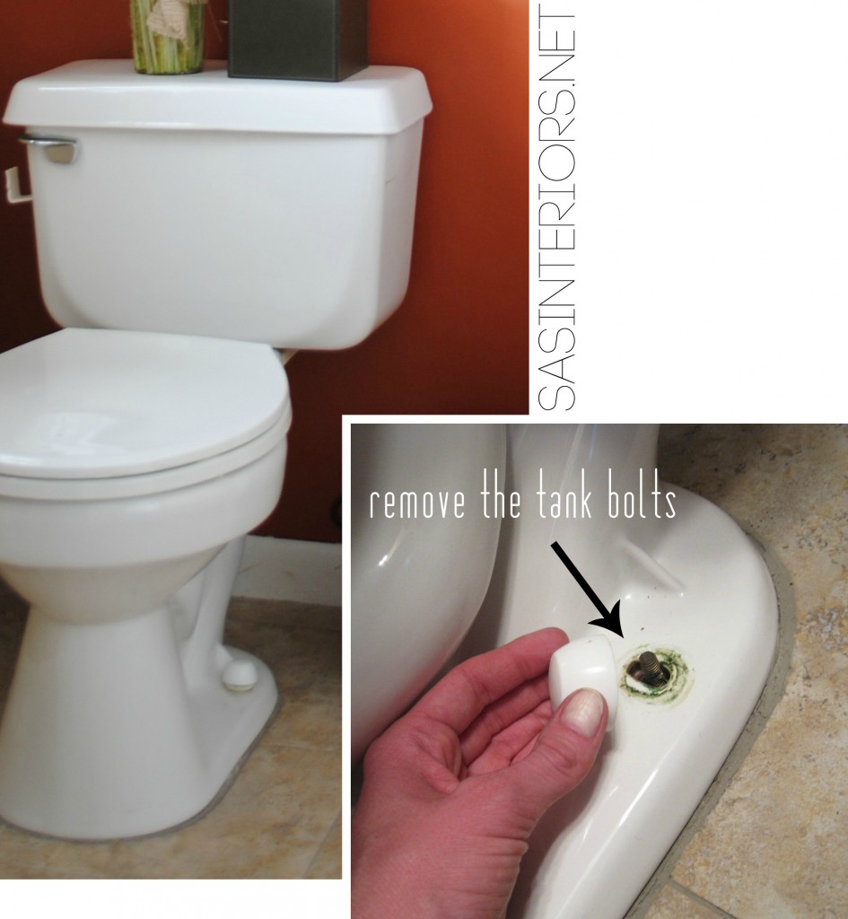 Powder Room Remodel- Phase 1: Tutorial on how to remove an existing toilet and pedestal sink. It's not as difficult as it may seem. Pin NOW, check out later. @Jenna_Burger, WWW.JENNABURGER.COM #powderroomremodel
