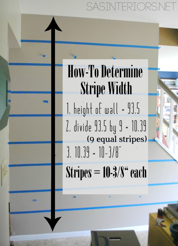 How To Determine Stripe Width + Tips  and Tricks for painting straight, crisp, perfect stripes