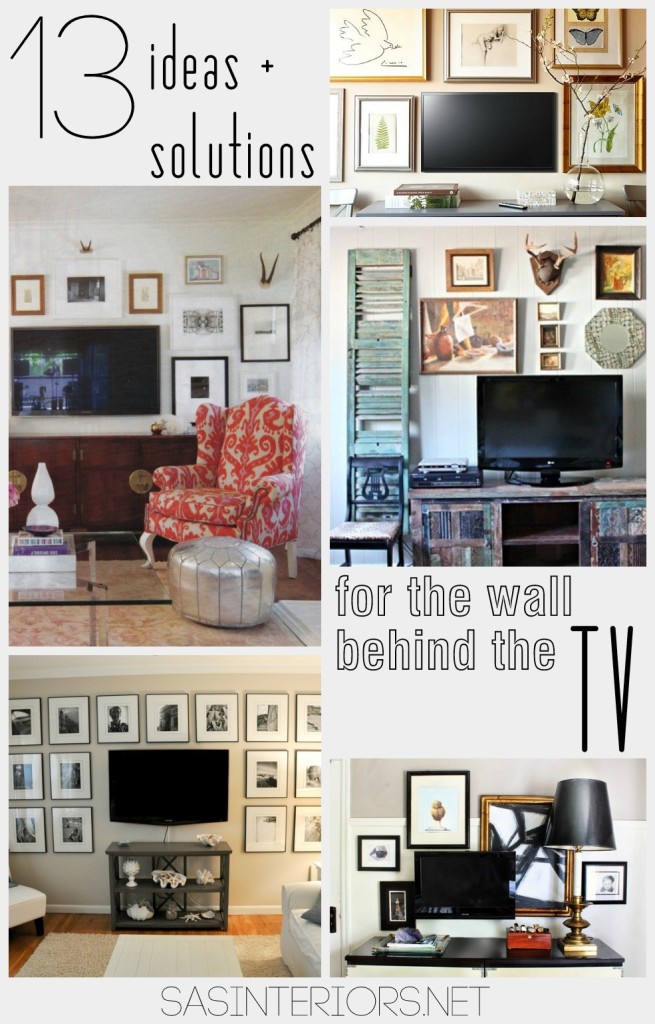Ideas + Solutions for the Wall Behind the TV by @Jenna_Burger, WWW.JENNABURGER.COM