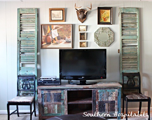 Ideas + Solutions for the Wall Behind the TV by @Jenna_Burger, WWW.JENNABURGER.COM
