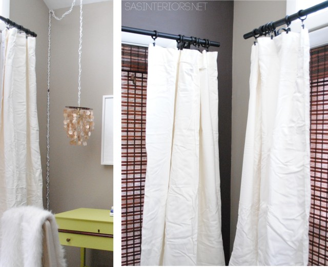 Store Bought curtains 'before'