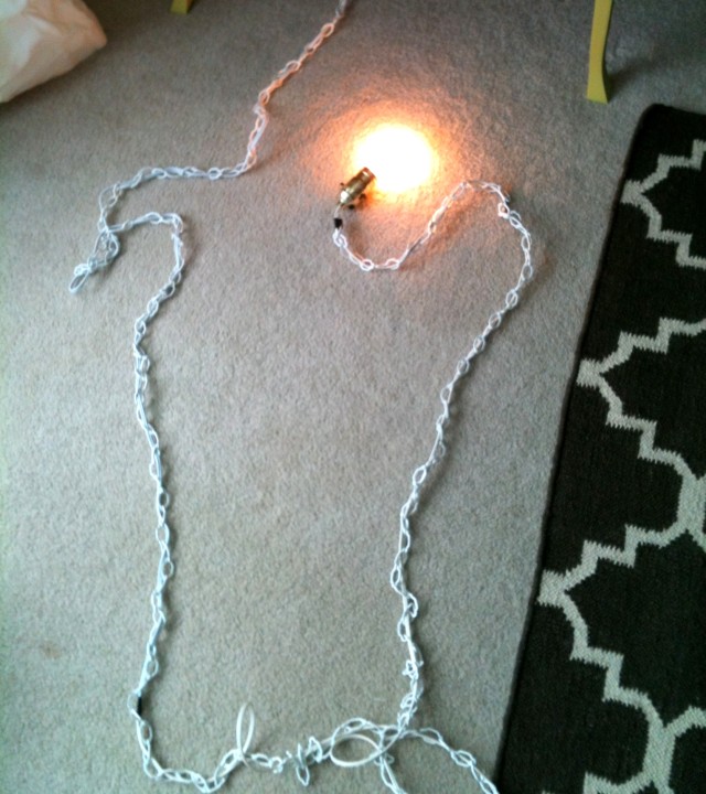 Let there be light: How-To turn a pendant into a light fixture; Tutorial by @Jenna_Burger, www.sasinteriors.net