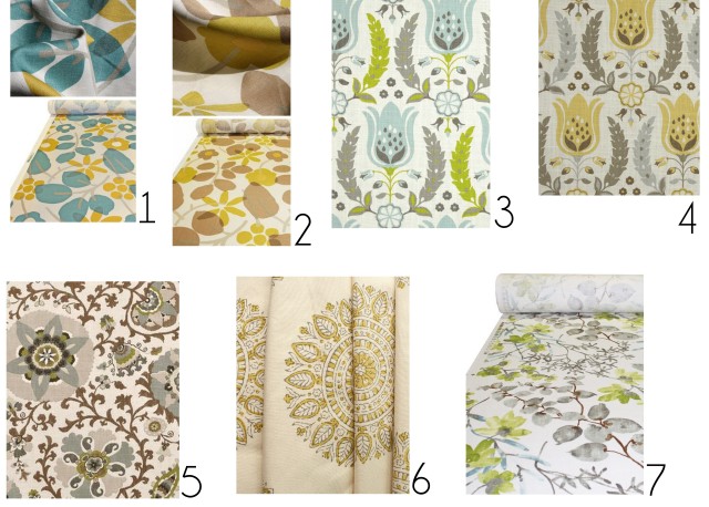 Fabric Options for the Kitchen Remodel