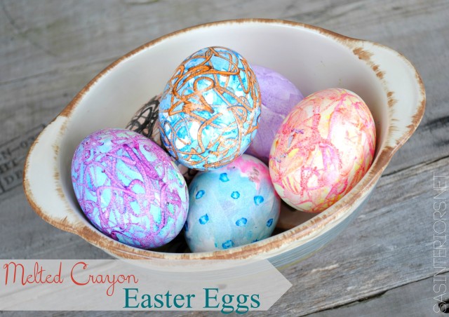 Create colorful EASTER EGGS using Melted Crayons. It's easy to do + KIDS will LOVE it. Read the tutorial now or Pin for Later!
