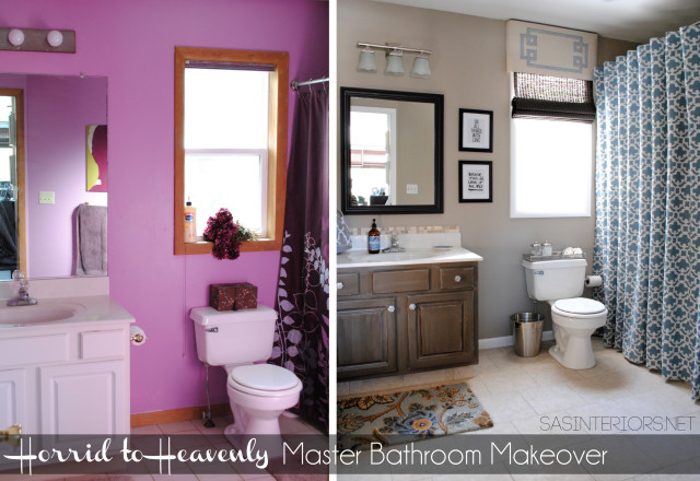 DIY: Master Bathroom Makeover - This entire bathroom transformation cost less than $500!