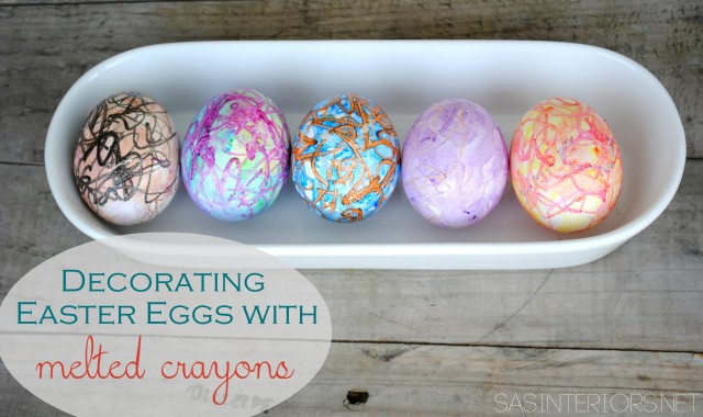 Decorating Eggs with Melted Crayons