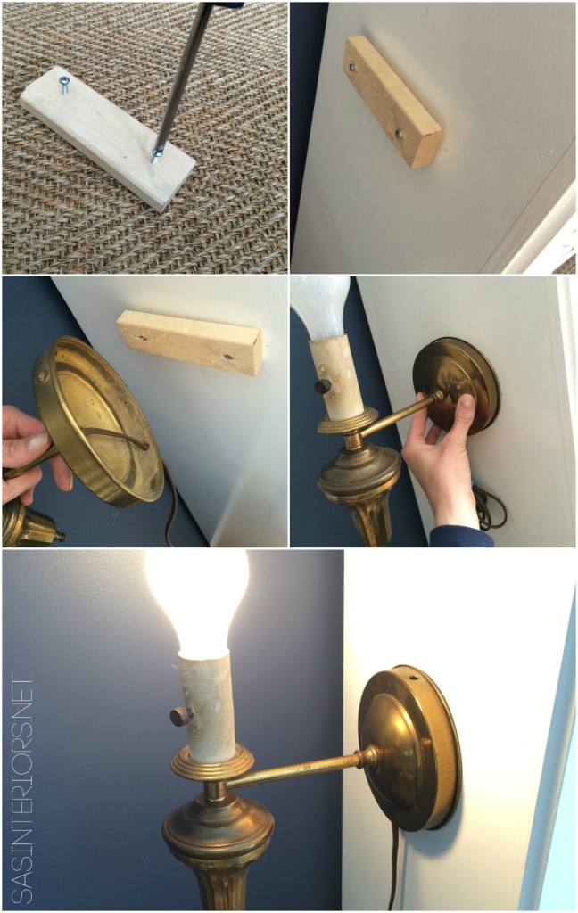 Process of bringing a thrift store found wall sconce back to life...