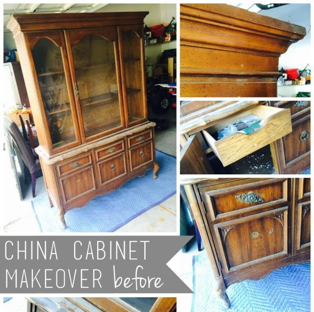 China Cabinet >>> before - details prior to the makeover