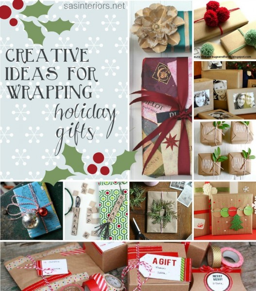 Creative ways to wrap holiday gifts using craft paper by @Jenna_Burger via sasinteriors.net