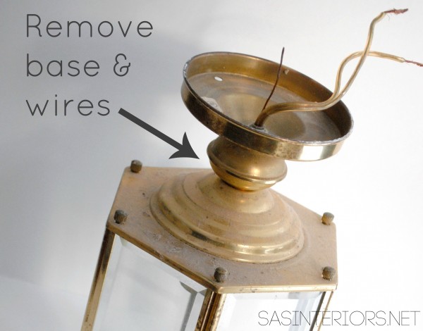 Trash to Treasure: Upcycled Light to Vase created by @Jenna_Burger, sasinteriors.net