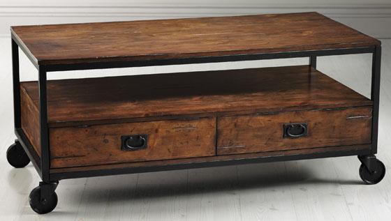 Inspirational industrial style coffee table