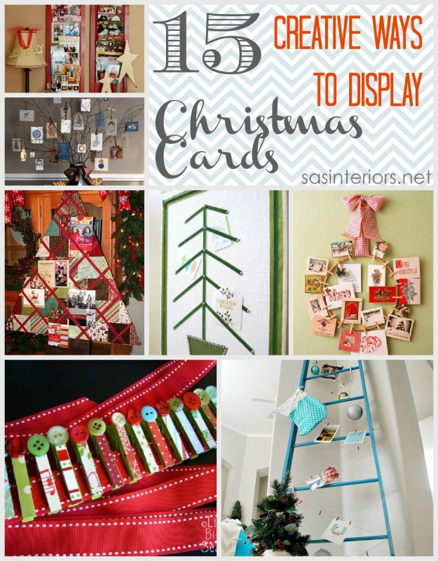 Ideas for Displaying Christmas Cards