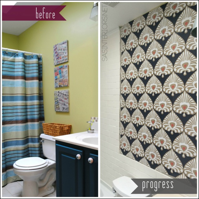 Bathroom Remodel: before & progress / Check out this DIY bathroom makeover