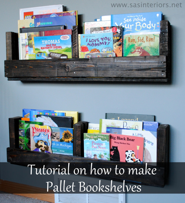 How To Make A Pallet Bookshelf Jenna