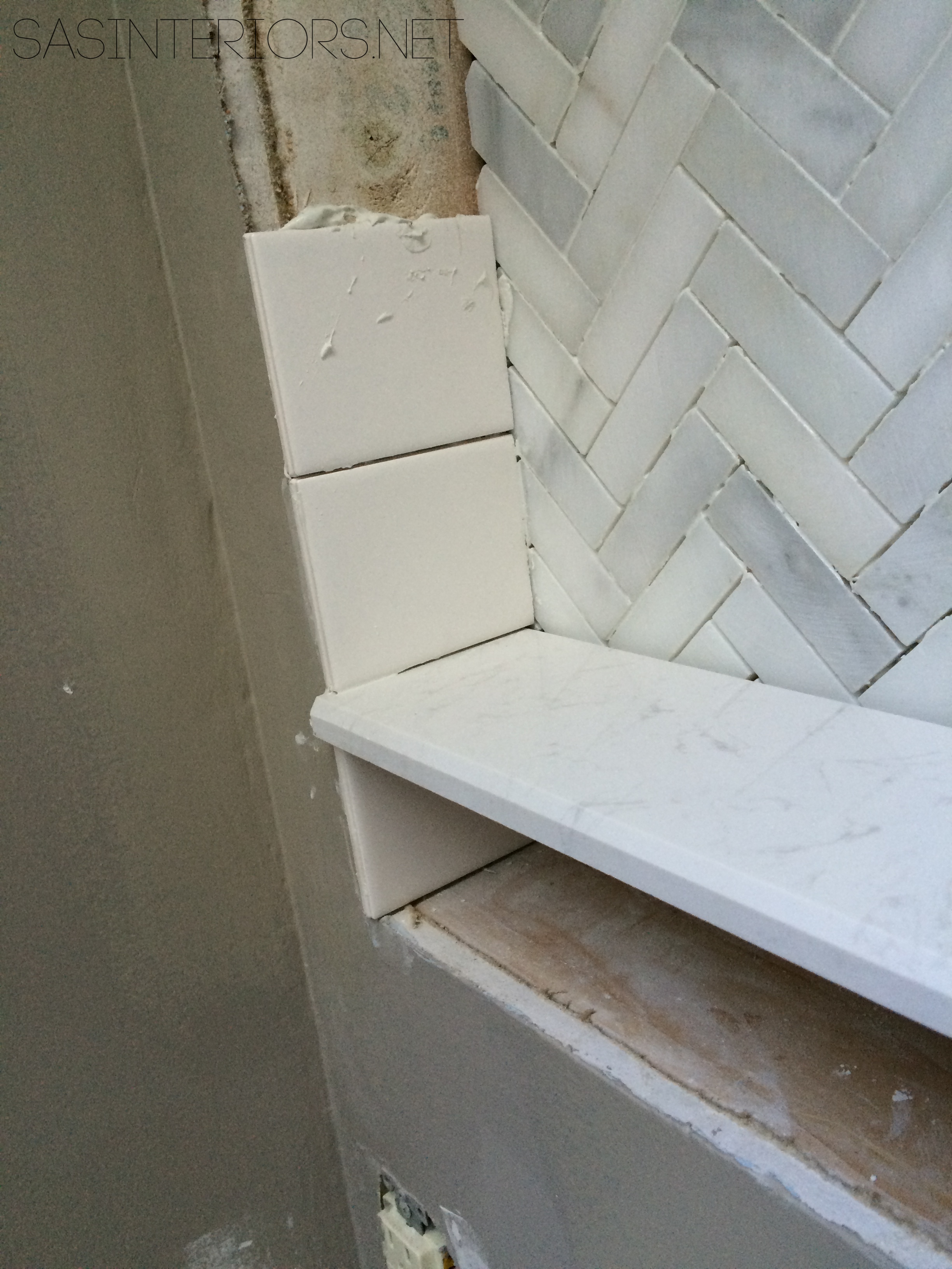 Bathroom Makeover Tiled Niche Day 19, How To Tile A Niche
