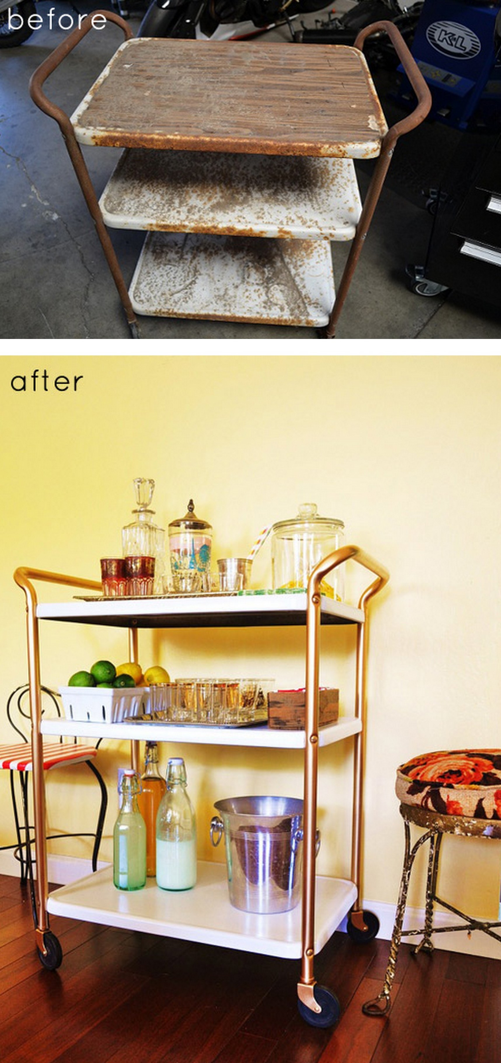 5 Surfaces To Spray Paint Jenna, How To Spray Paint Metal Shelves