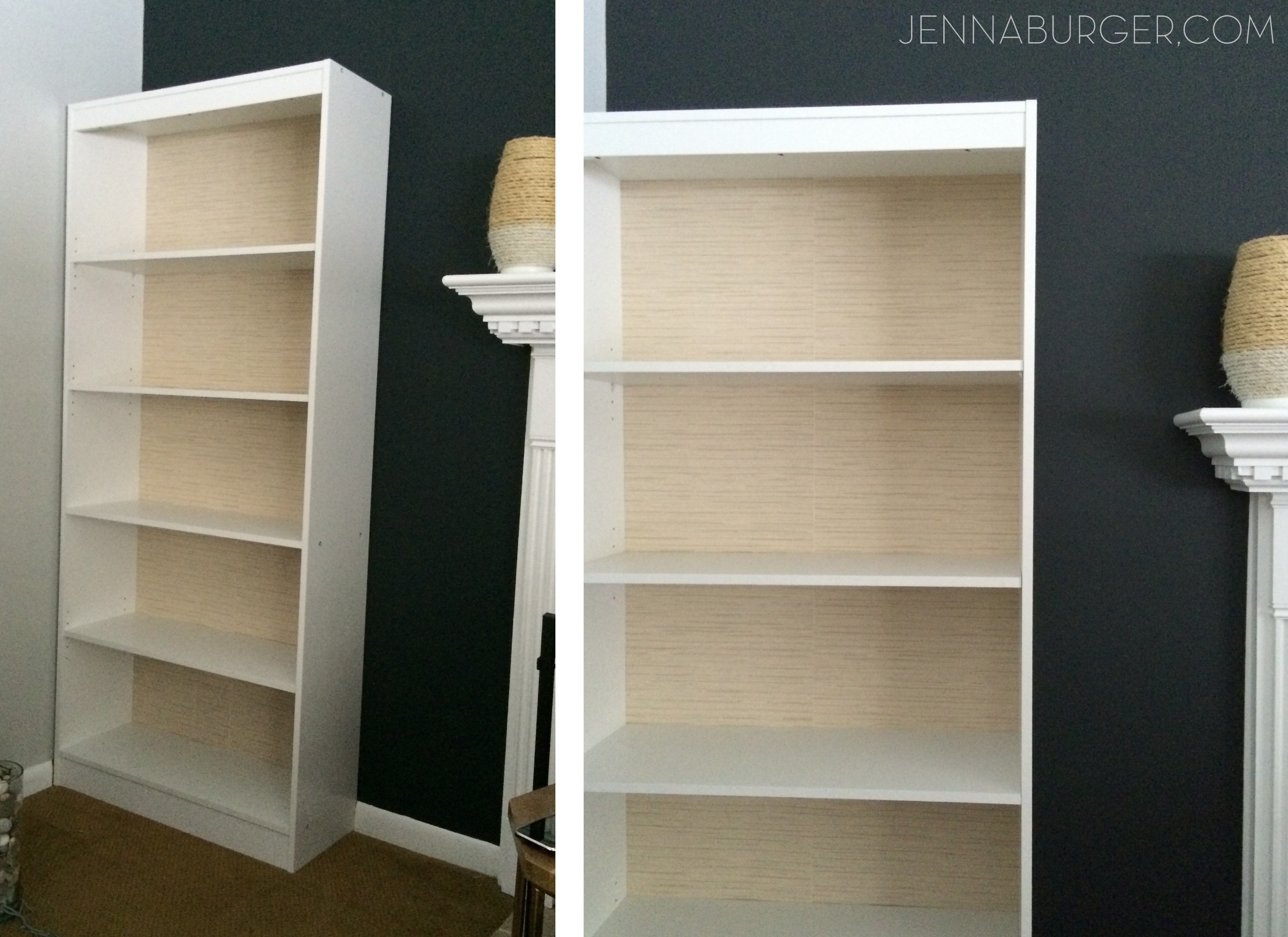 How To Make A Laminate Bookcase Look Like A Built In Bookshelf