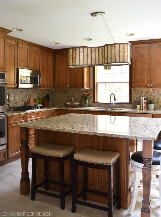 Stunning Stained Kitchen REVEAL: before & after of a kitchen renovation by www.jennaburger.com 