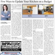 Saratoga TODAY: Five Ways to Update Your Kitchen on a Budget