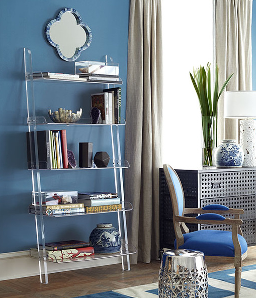 Leaning Ladder Shelves, Land Of Nod Leaning Bookcase