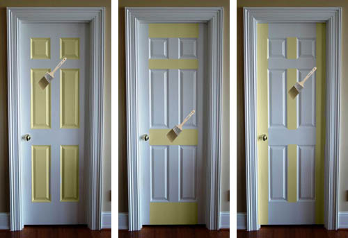 Steps to take for Painting a Door - Add a Pop of COLOR by painting the door. Ditch the typical white (interior or exterior) door and add a splash of color. Check out this great how-to with 5 easy steps to transform a door!