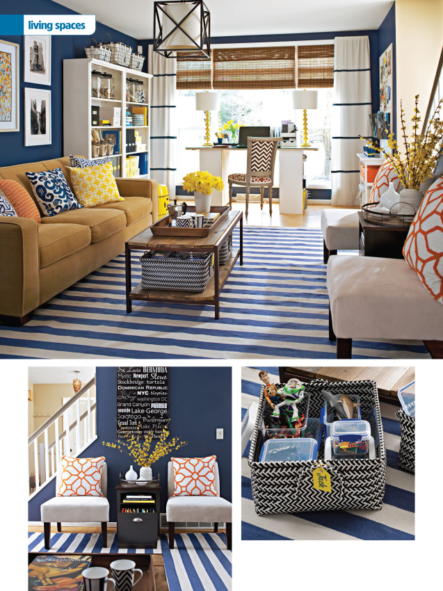 Living Room / Office featured in Storage Magazine Fall 2014 issue, Designed by Jenna Burger - Produced by Donna Talley - Photographed by John Bessler