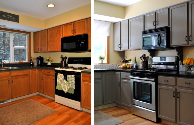 Kitchen before & after