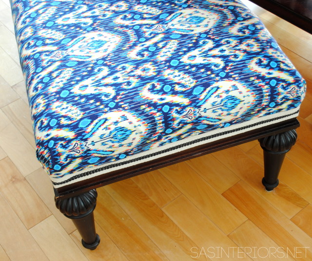DIY: How-To Reupholster a bench (+ tips on keeping the original bench in tack without ruining it). 
