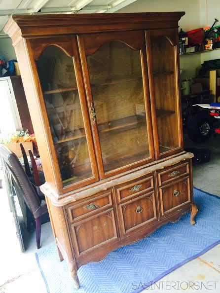 Craigslist China Cabinet - Before the makeover