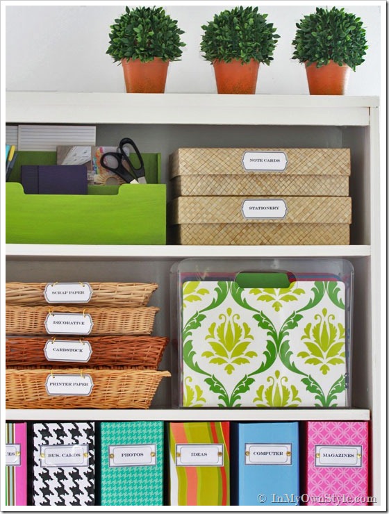 Organzing ideas + tips for the HOME OFFICE!
