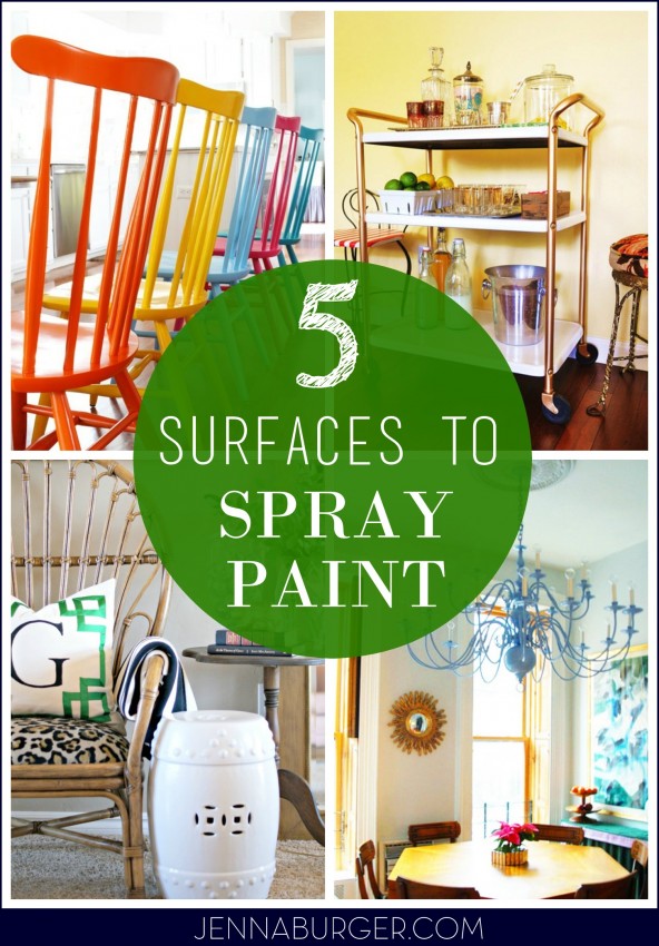 5 Surfaces to Spray Paint: How to spray paint wood, metal, upholstery, fabric, ceramic