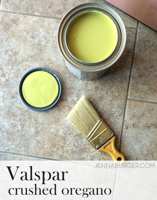New paint color on the front door: Valspar Crushed Oregano