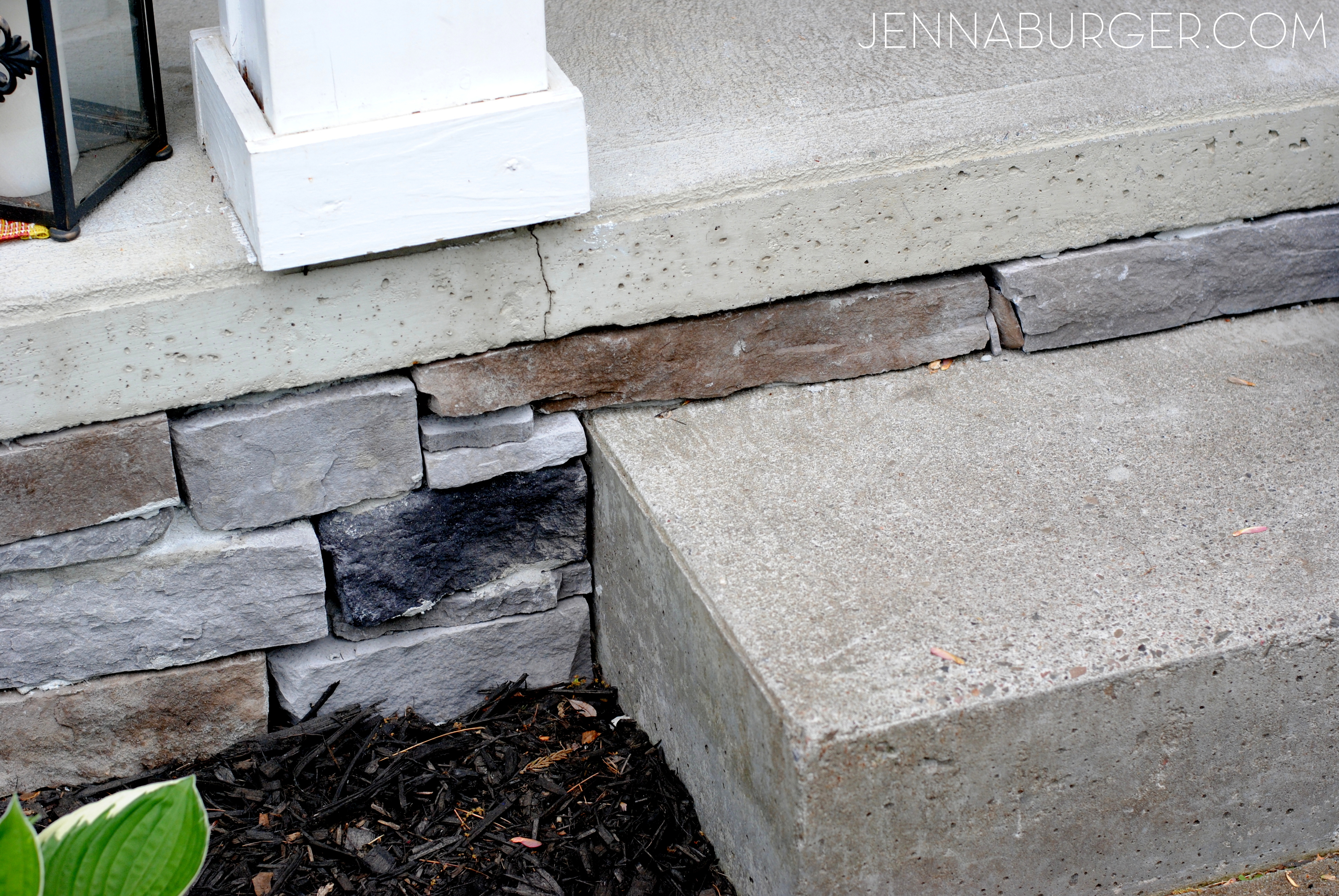 Adding Stone Veneer To A Concrete