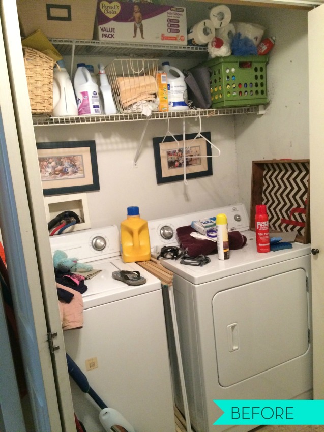 A not-so-lavish laundry room: The Before