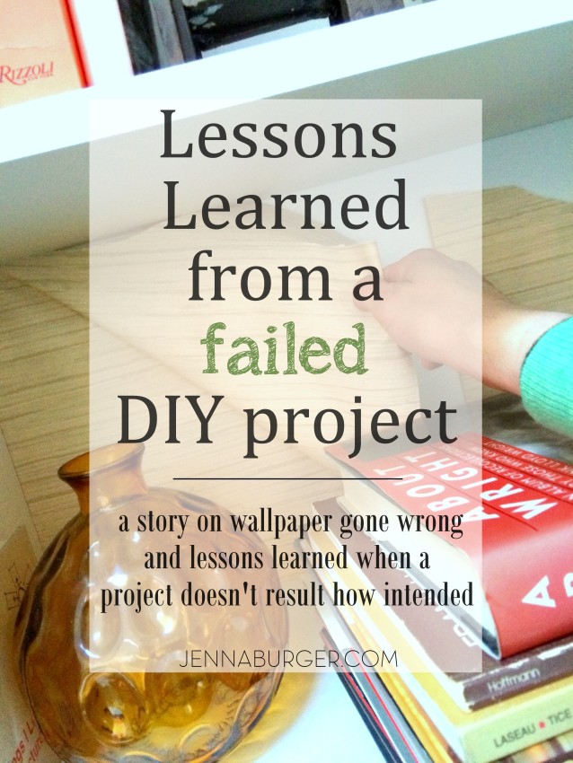 Learning from a Project FAIL!  Not every project will have an amazing result, but without the risk, there can't be a reward!