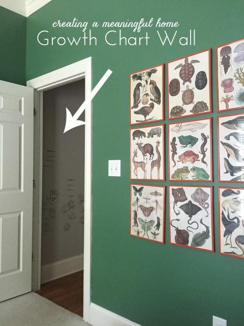 Growth Chart in the home of Emily Clark