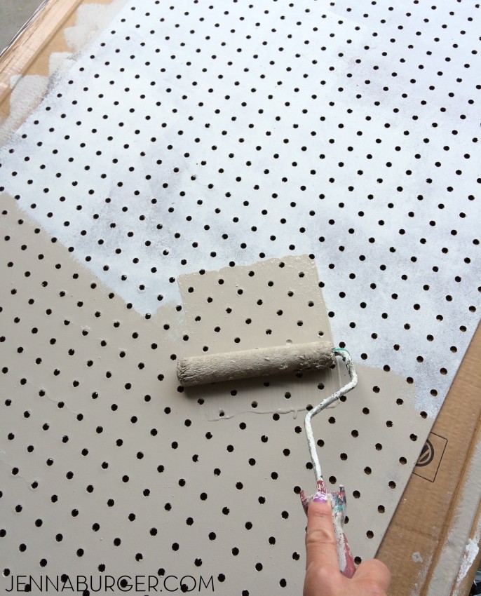 DIY: How-To Paint Pegboard + Build and Install a Frame Surround. Pegboard is an organizational dream fit for every room in the house. Check out this easy-to-follow tutorial at Jenna Burger Design