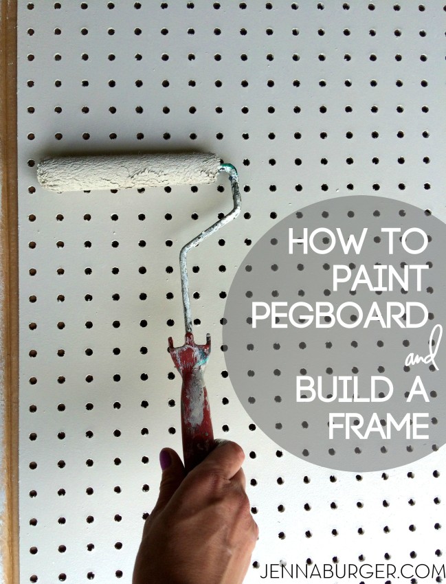DIY: How-To Paint Pegboard + Build and Install a Frame Surround. Pegboard is an organizational dream fit for every room in the house. Check out this easy-to-follow tutorial at Jenna Burger Design