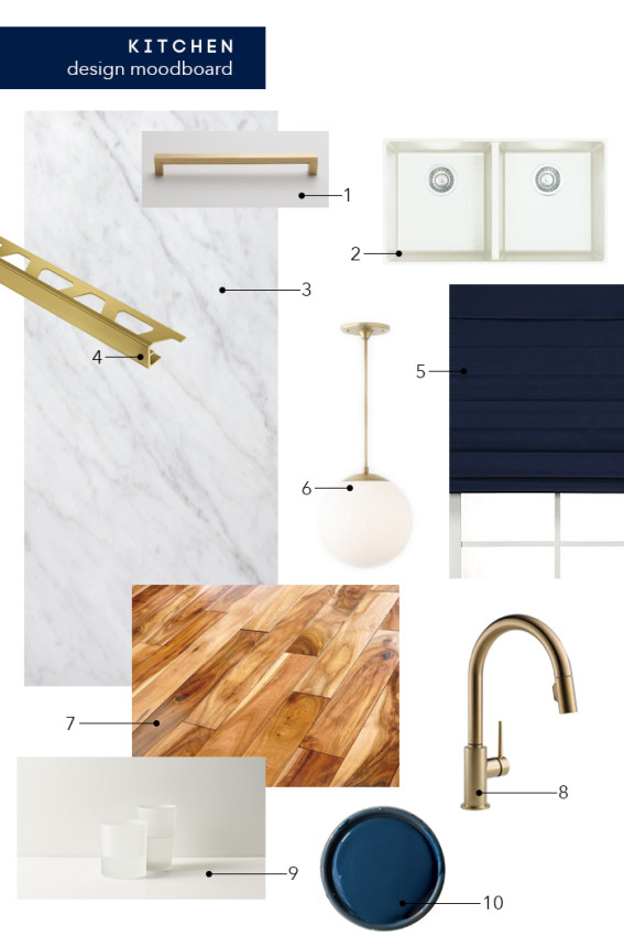 Mood Board for White Kitchen by Emily Henderson