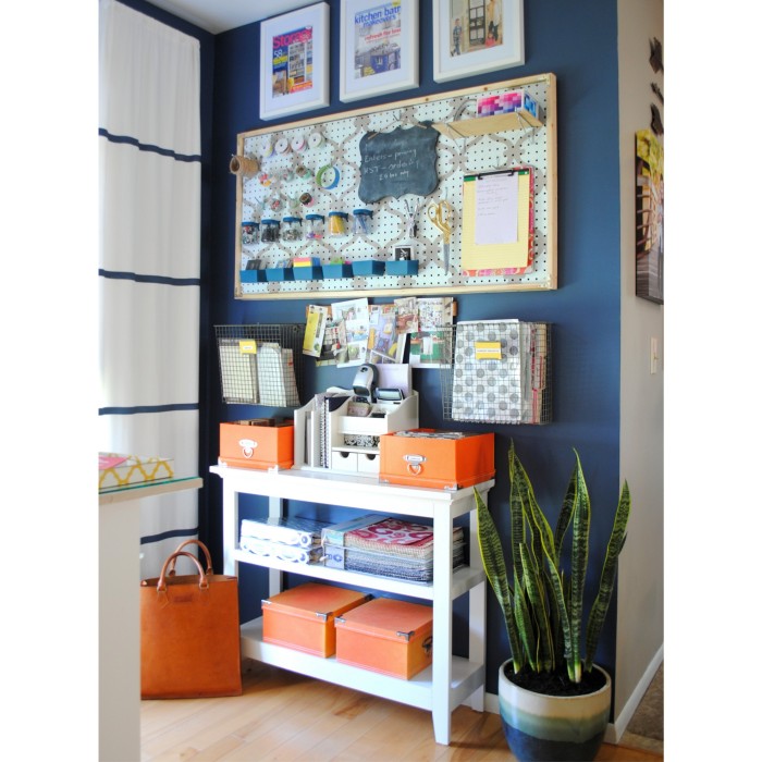 Office Revamp using pegboard for organization