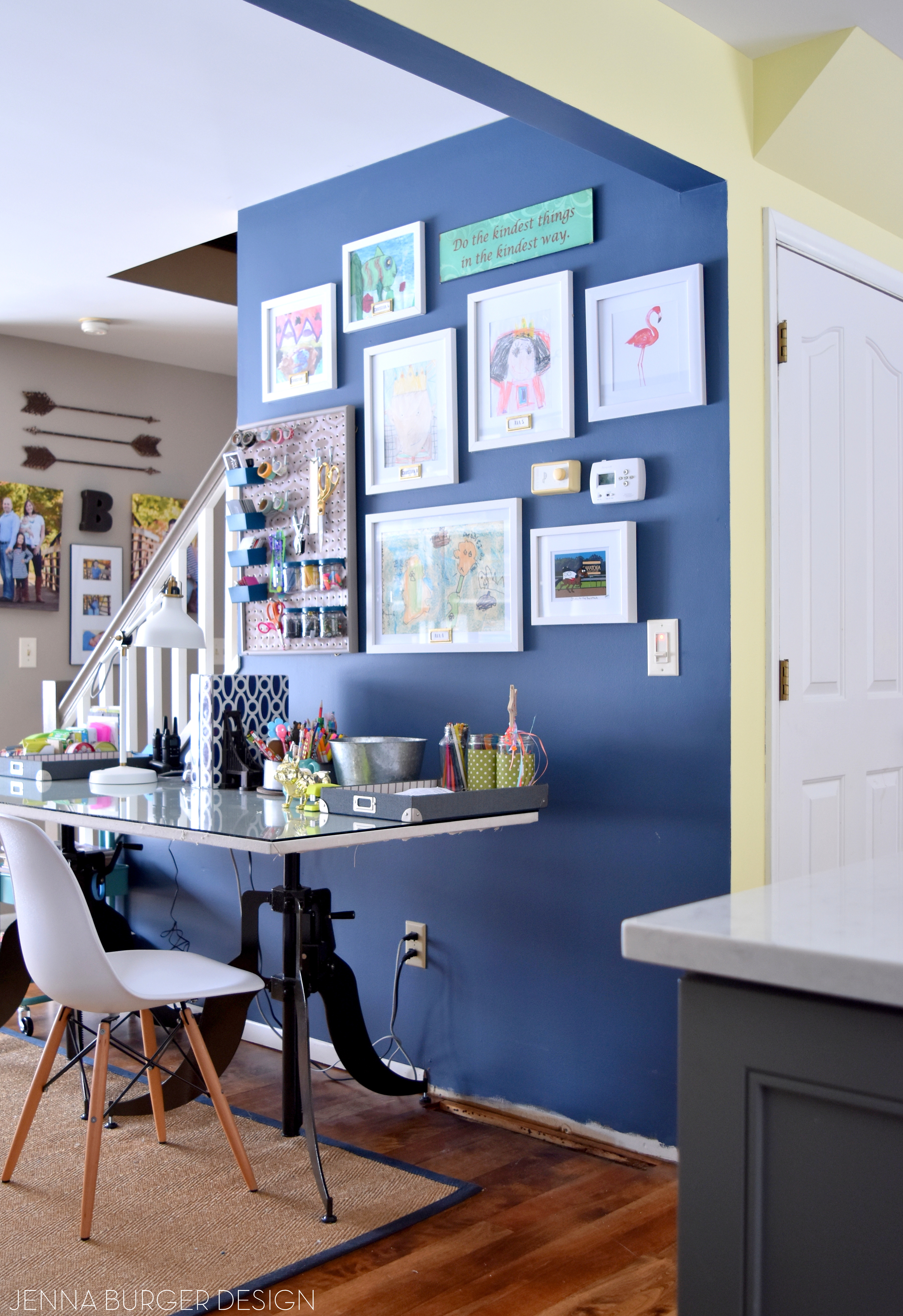 Kitchen Renovation: Paint + Wallpaper - Jenna Burger Design LLC