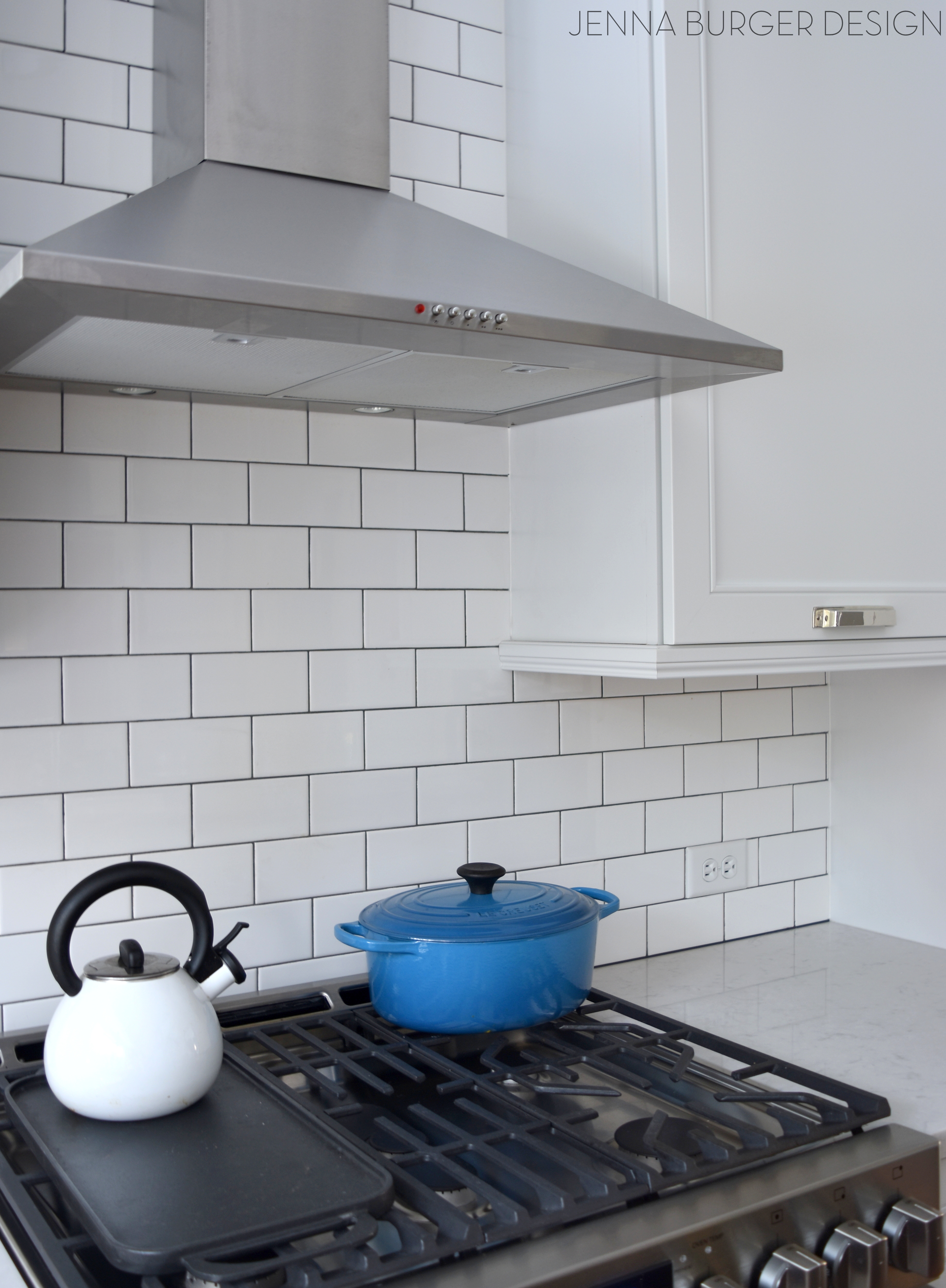 Subway Tile Kitchen Backsplash Installation - Jenna Burger Design LLC