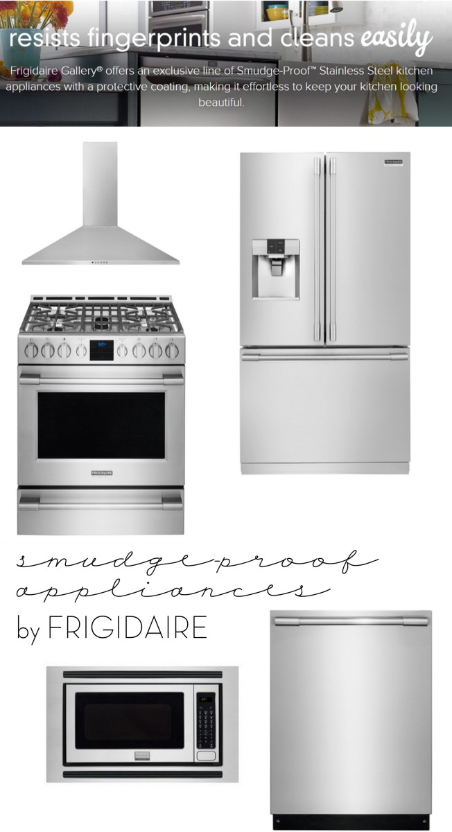 Resist Fingerprints on your appliances with SMUDGE-PROOF stainless steel by Frigidaire